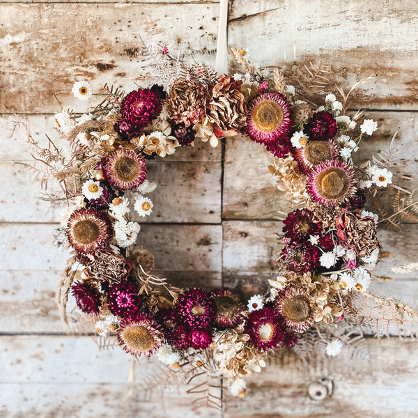 Sugar Plum Fairy Floral Wreath